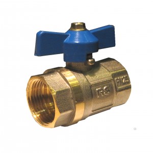  Ball valve  3/4" V V  "STA" butterfly  brass